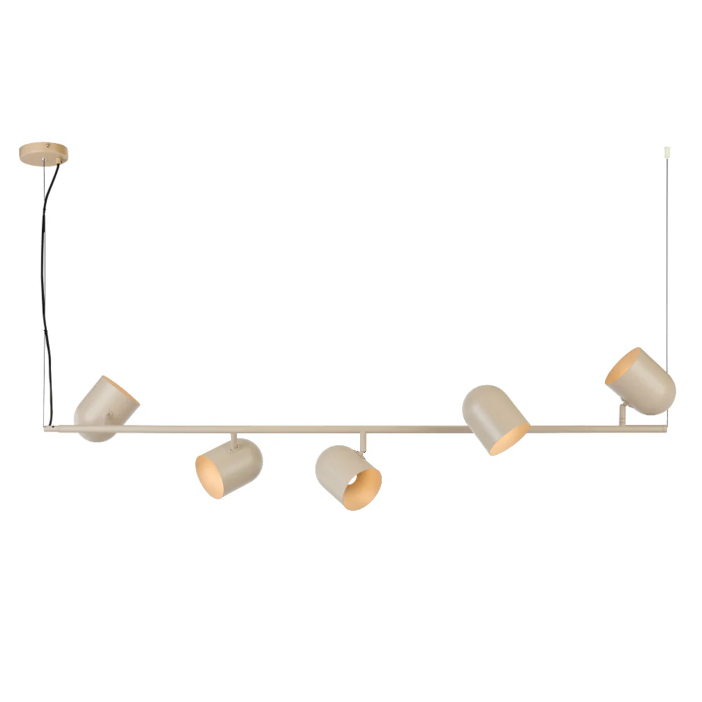Telbix Turin 5 Light Pendant Khaki - Image 2