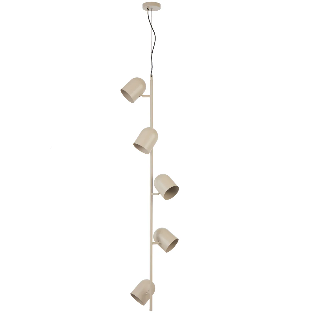 Telbix Turin 5 Light Pendant Khaki - Image 4