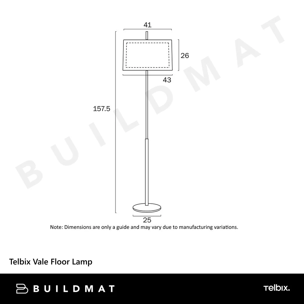 Telbix Vale Floor Lamp Black - Image 5