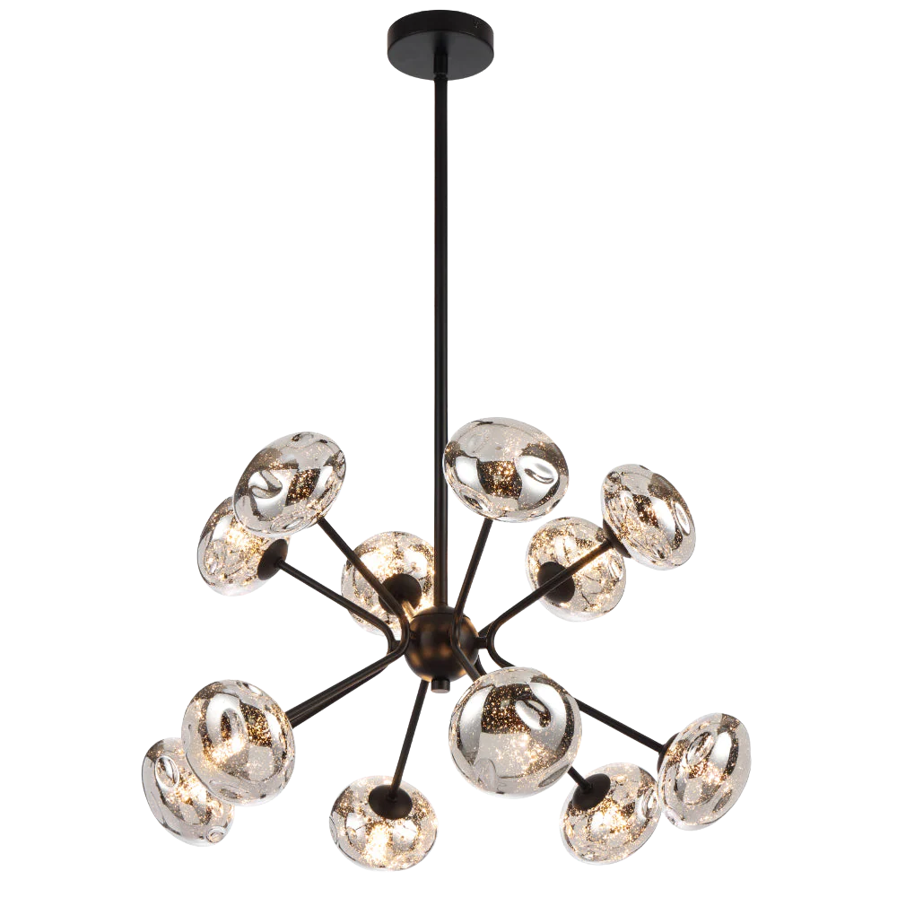 Telbix Varlin 12 Light Pendant Black