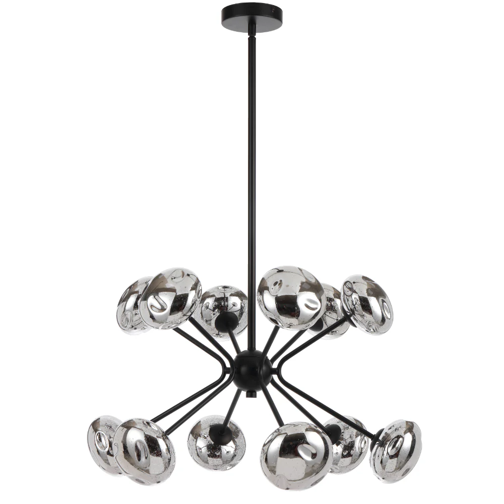 Telbix Varlin 12 Light Pendant Black - Image 2