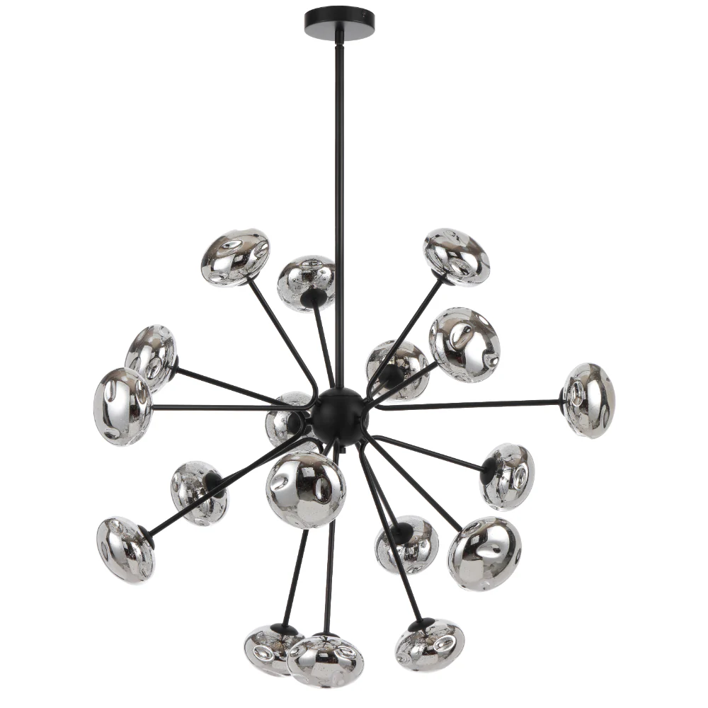 Telbix Varlin 18 Light Pendant Black - Image 4