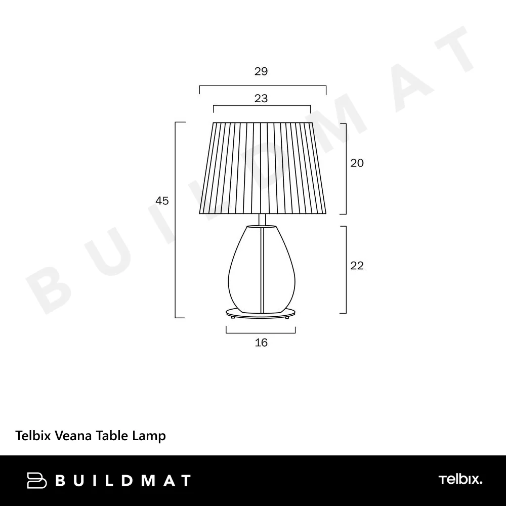 Telbix Veana Table Lamp Clear Ivory - Image 5