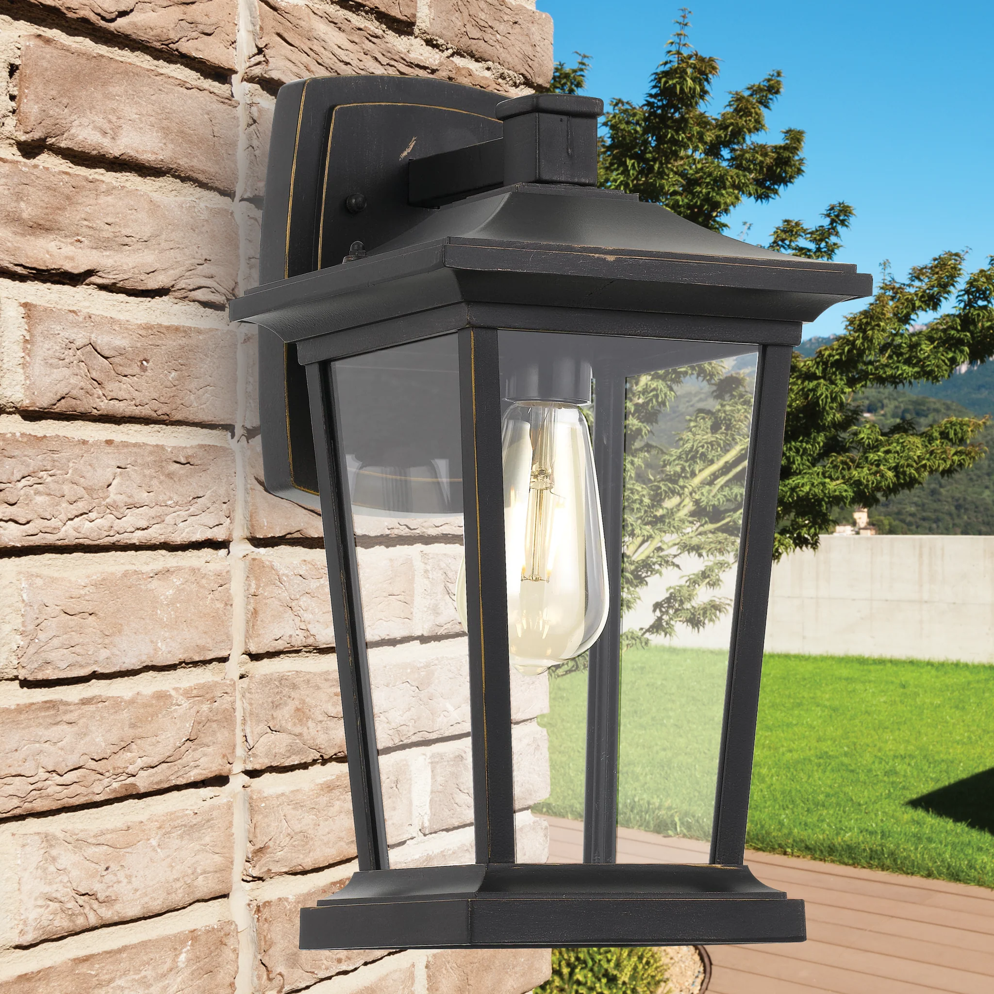 Telbix Walton Exterior Wall Light Black - Image 2