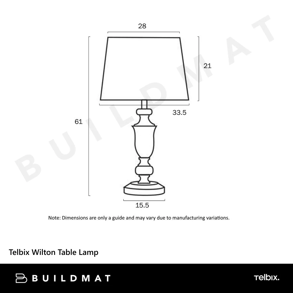 Telbix Wilton Table Lamp Nickel Silver - Image 4