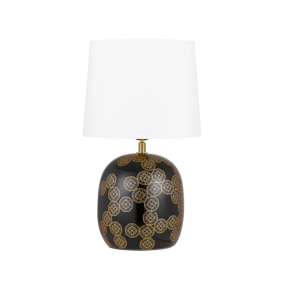 Telbix Wishes Ceramic Table Lamp Black - Image 5