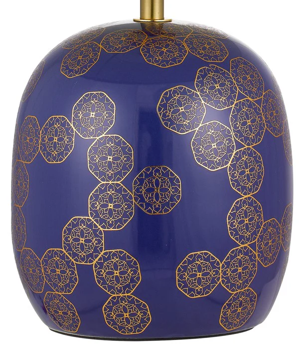Telbix Wishes Ceramic Table Lamp Blue - Image 2
