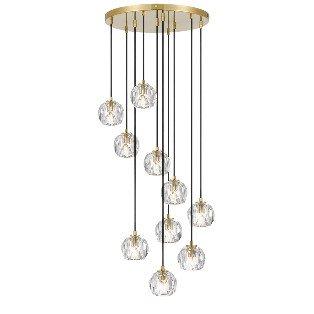 Telbix Zaha 10 Pendant Antique Gold - Image 3