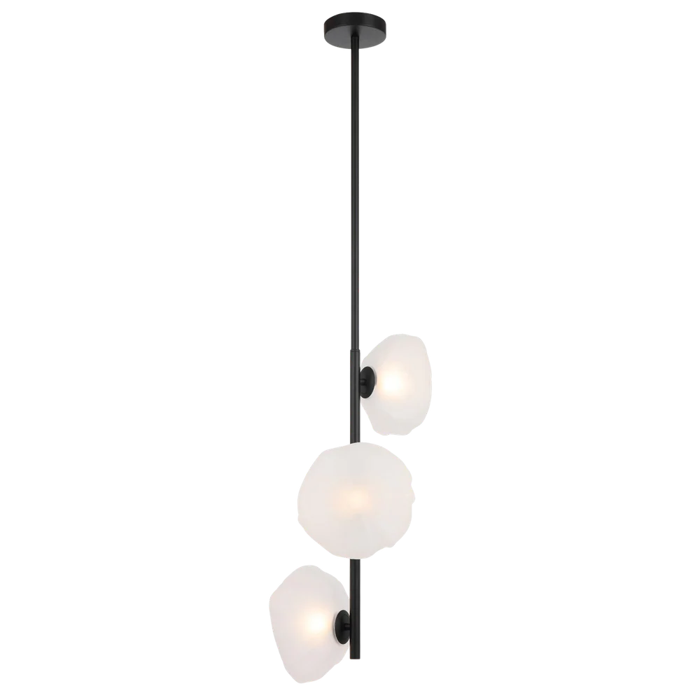 Telbix Zecca 3 Light Vertical Pendant Black - Image 3