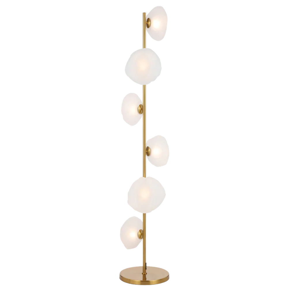 Telbix Zecca 6 Light Floor Lamp Antique Gold - Image 3