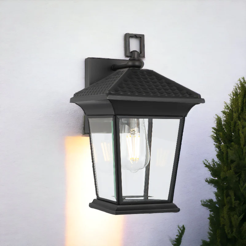 Telbix Zeldin 32 Exterior Wall Bracket Black - Image 2