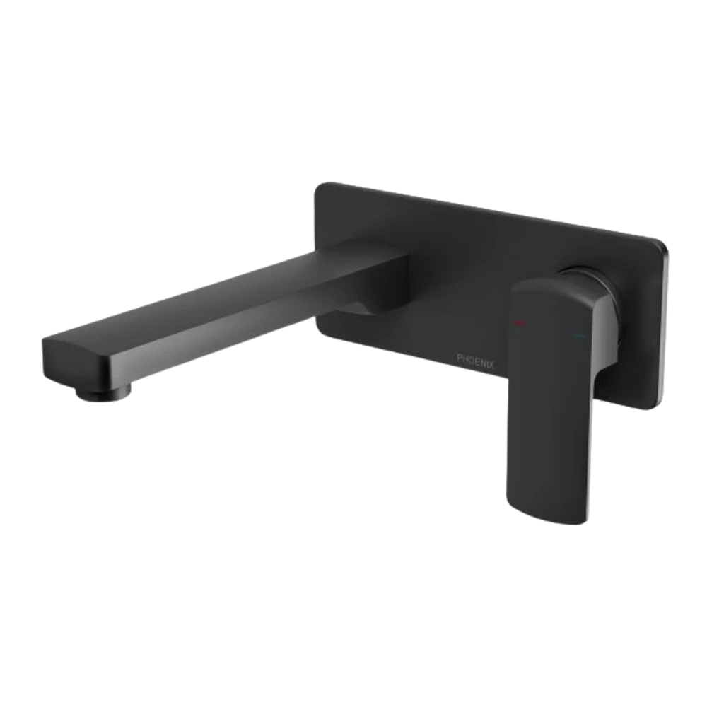 Phoenix Teva Wall Basin / Bath Mixer Set 200mm (Trim Kit Only) Matte Black - Image 3