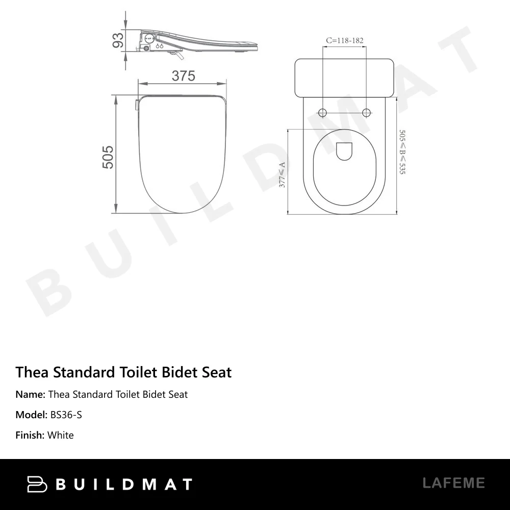 Lafeme Thea Standard Toilet Bidet Seat - Image 4