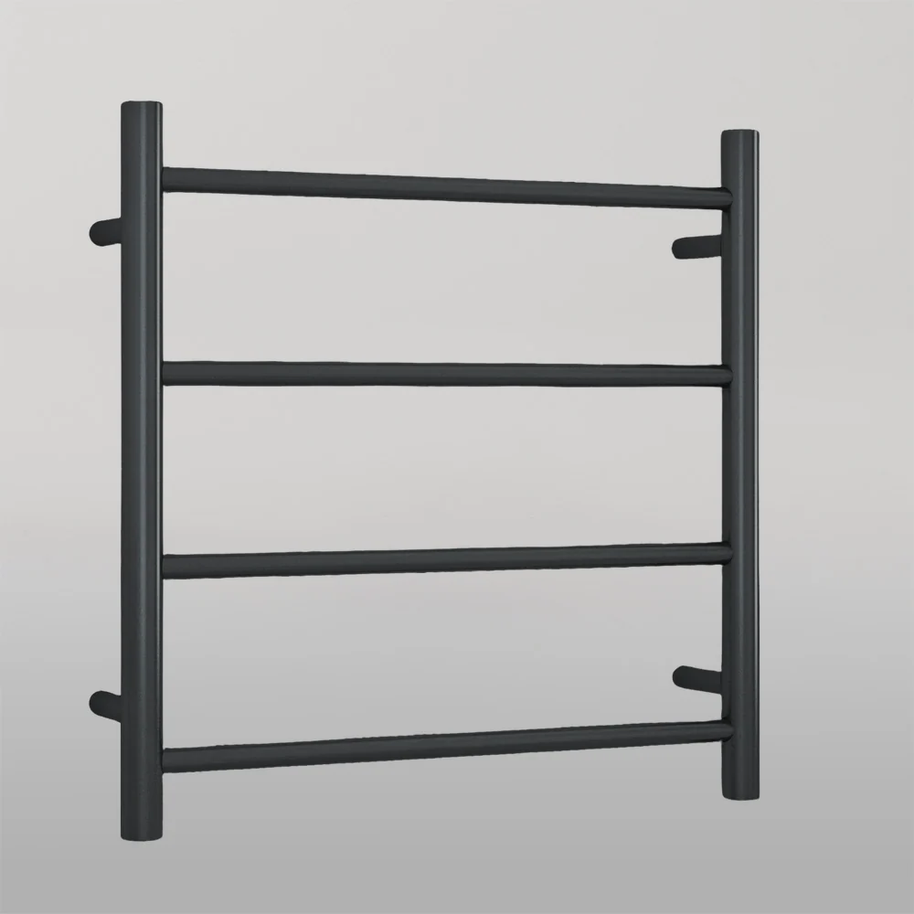 Thermogroup 12Volt Round Ladder Heated Towel Rail Matte Black - Image 2