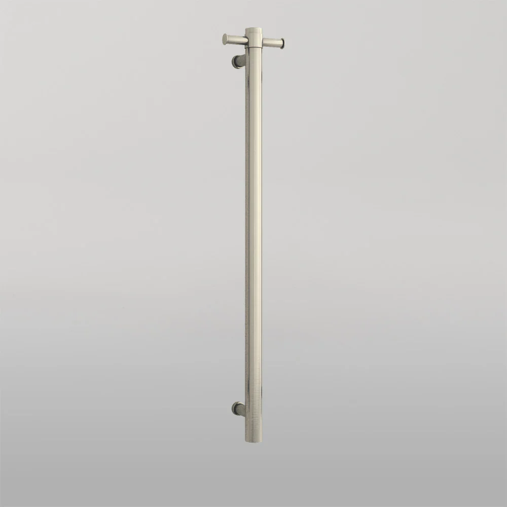 Thermogroup 240Volt Vertical Single Heated Rail Brushed Nickel - Image 2