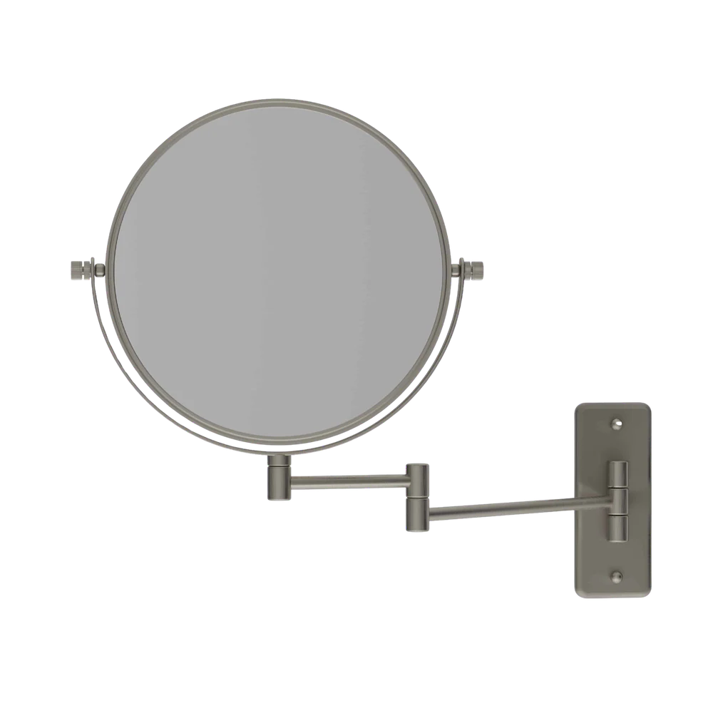 Thermogroup Ablaze 1 & 5x Magnification Wall Mounted Shaving Mirror 200mm Brushed Nickel - Image 3