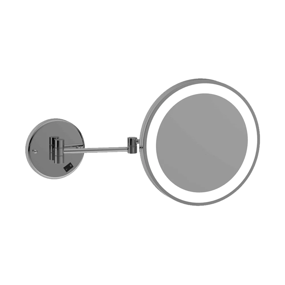 Thermogroup Ablaze 3x Magnification Wall Mounted Shaving Mirror Cool Light 250mm Chrome with Concealed Wiring - Image 3
