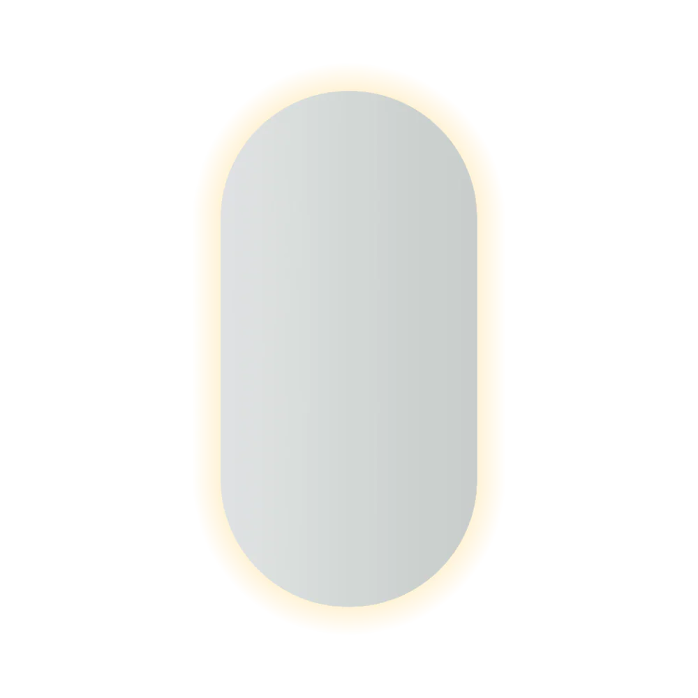 Thermogroup Ablaze Backlit Pill Shape Mirror with Warm Light 500x1000x45mm 61Watts - Image 3