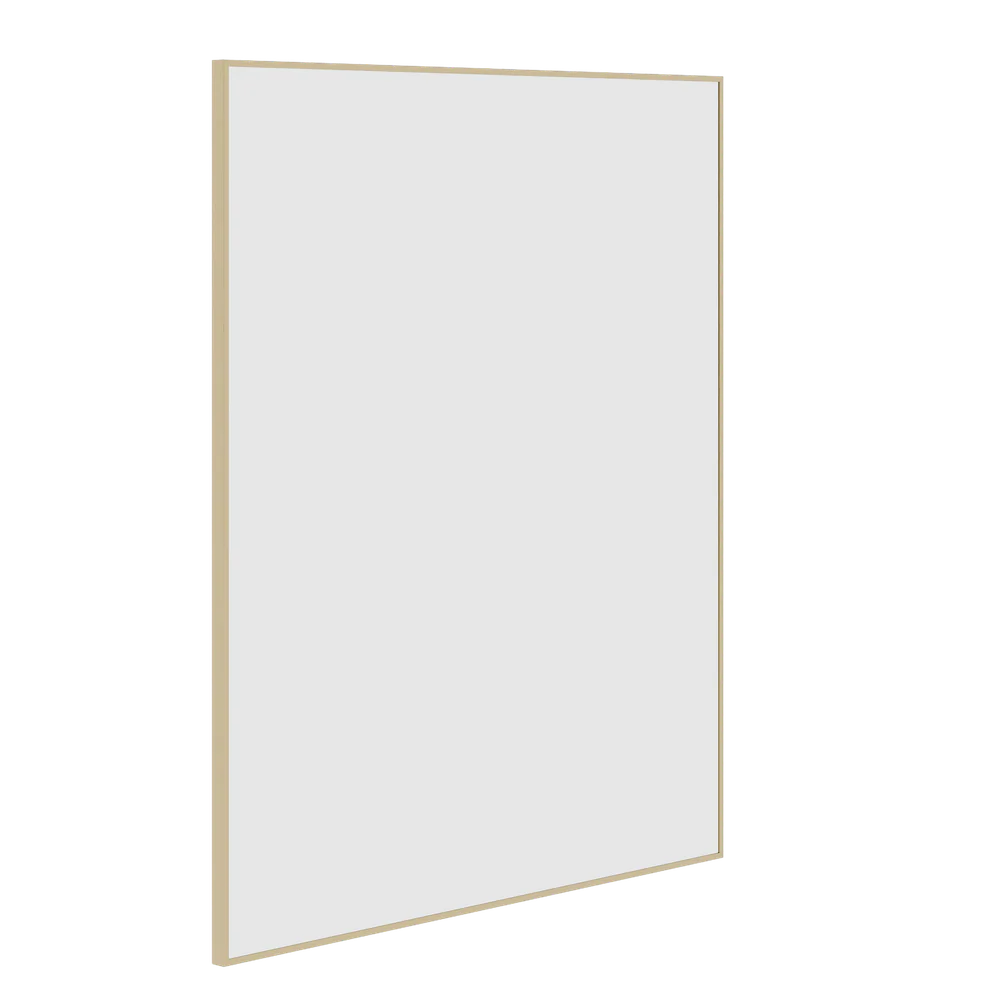 Thermogroup Ablaze Carson Rectangle Framed Mirror 900x750mm Gold with Mirror Demister - Image 3