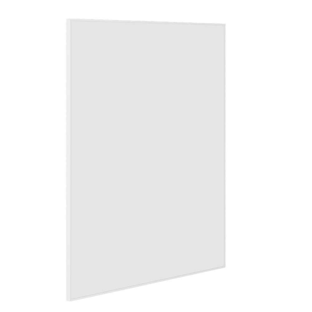 Thermogroup Ablaze Carson Rectangle Framed Mirror 900x750mm White - Image 3