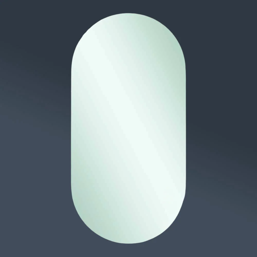 Thermogroup Ablaze Duke Polished Edge Pill Mirror 500x1000mm with Demister - Image 2
