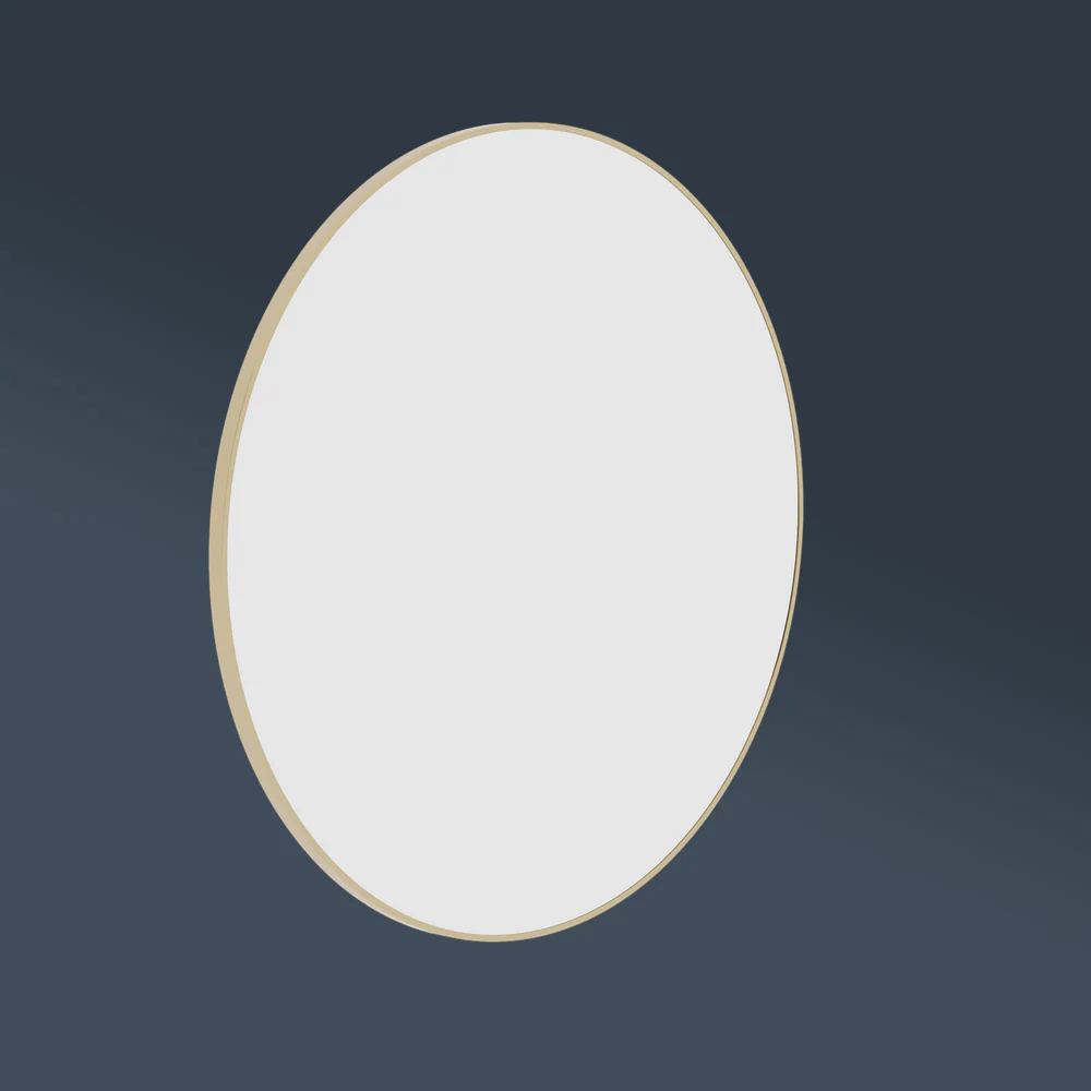 Thermogroup Ablaze Georgia Round Framed Mirror 900mm Gold - Image 2