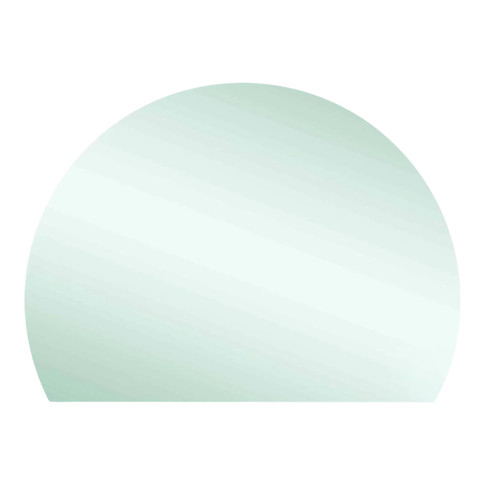 Thermogroup Ablaze Hamilton D Shaped Polished Edge Mirror 1500x1100mm - Image 6