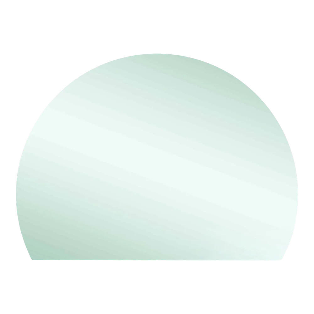 Thermogroup Ablaze Hamilton D Shaped Polished Edge Mirror 1500x1100mm with Demister - Image 6