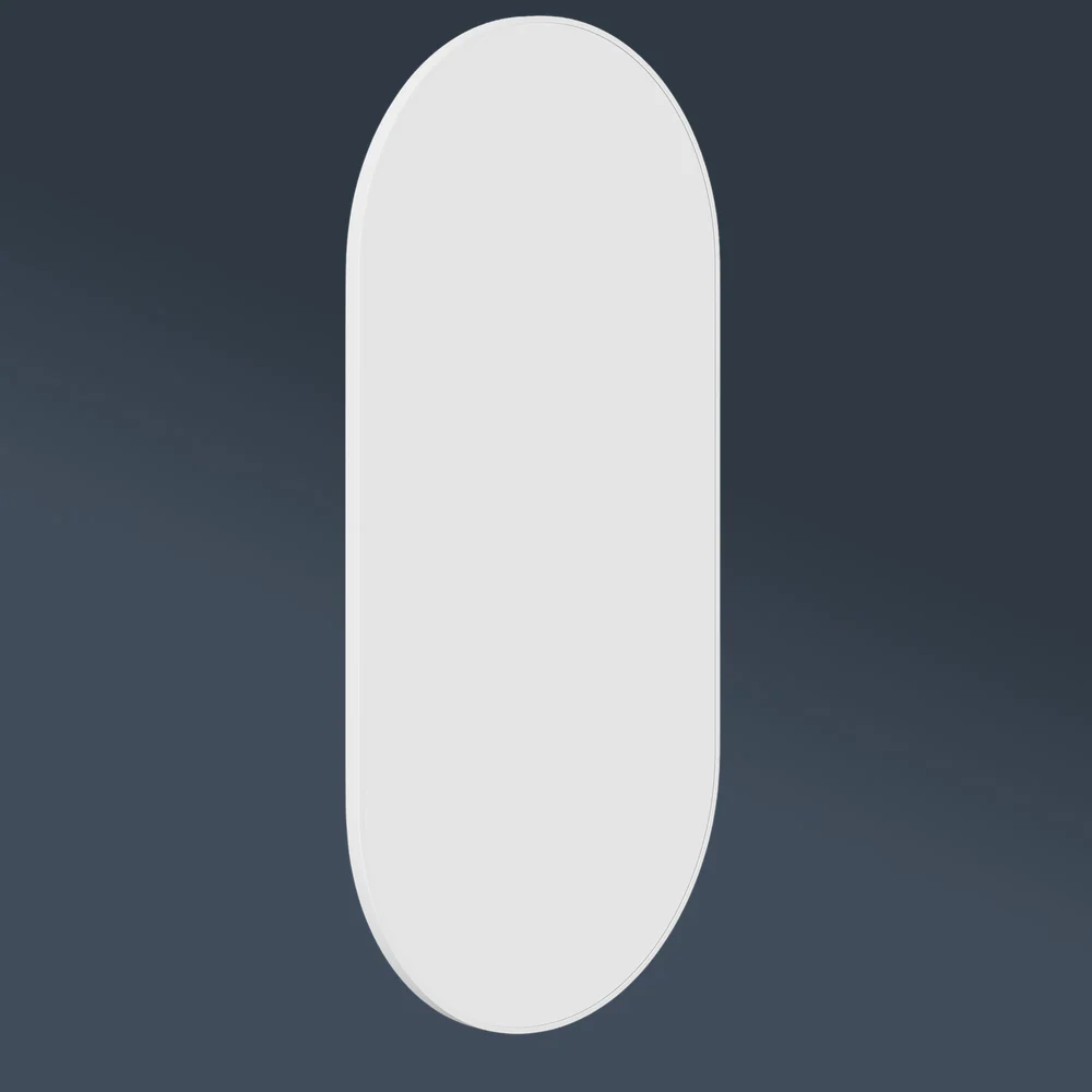 Thermogroup Ablaze Havana Pill Framed Mirror 500x1000mm White - Image 2