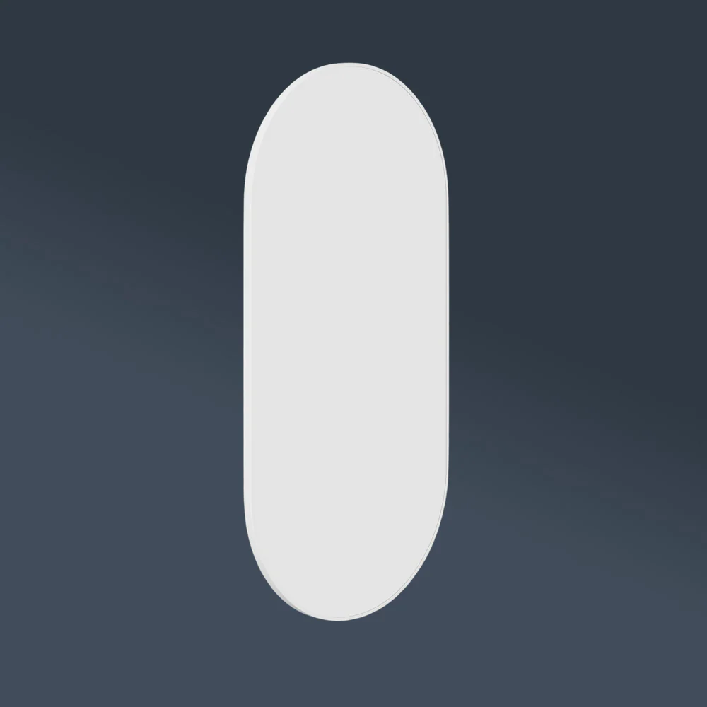Thermogroup Ablaze Havana Pill Framed Mirror 500x1000mm White with Mirror Demister - Image 2