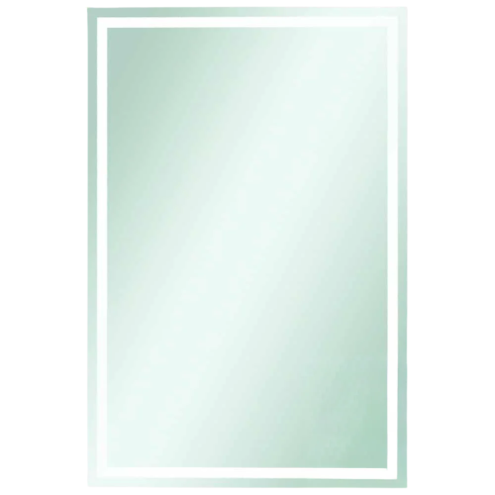 Thermogroup Ablaze Sierra Rectangle Polished Edge Mirror with Sandblasted Border 1500x900mm with Hangers and Demister - Image 3
