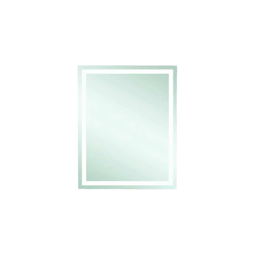 Thermogroup Ablaze Sierra Rectangle Polished Edge Mirror with Sandblasted Border 600x750mm with Hangers and Demister - Image 3
