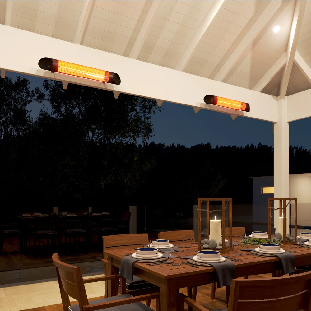 Thermogroup Ash 2500W Mid-Wave Outdoor Heater Black - Image 2