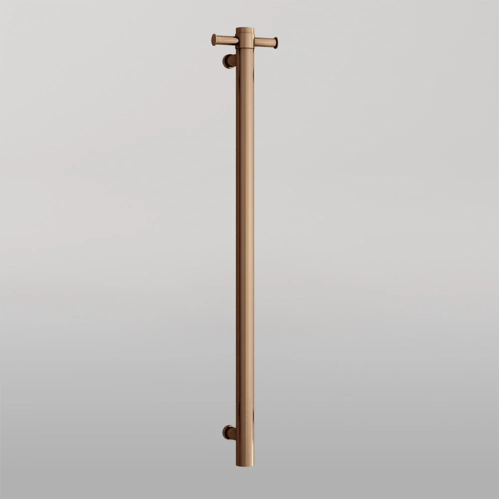 Thermogroup Brushed Bronze Round Vertical Heated Rail Brushed Bronze PVD - Image 2
