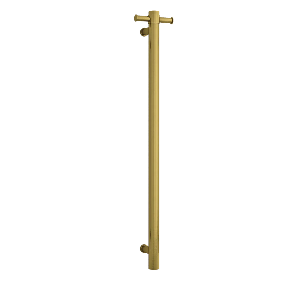 Thermogroup Brushed Gold 240Volt Vertical Single Heated Rail Brushed Gold PVD
