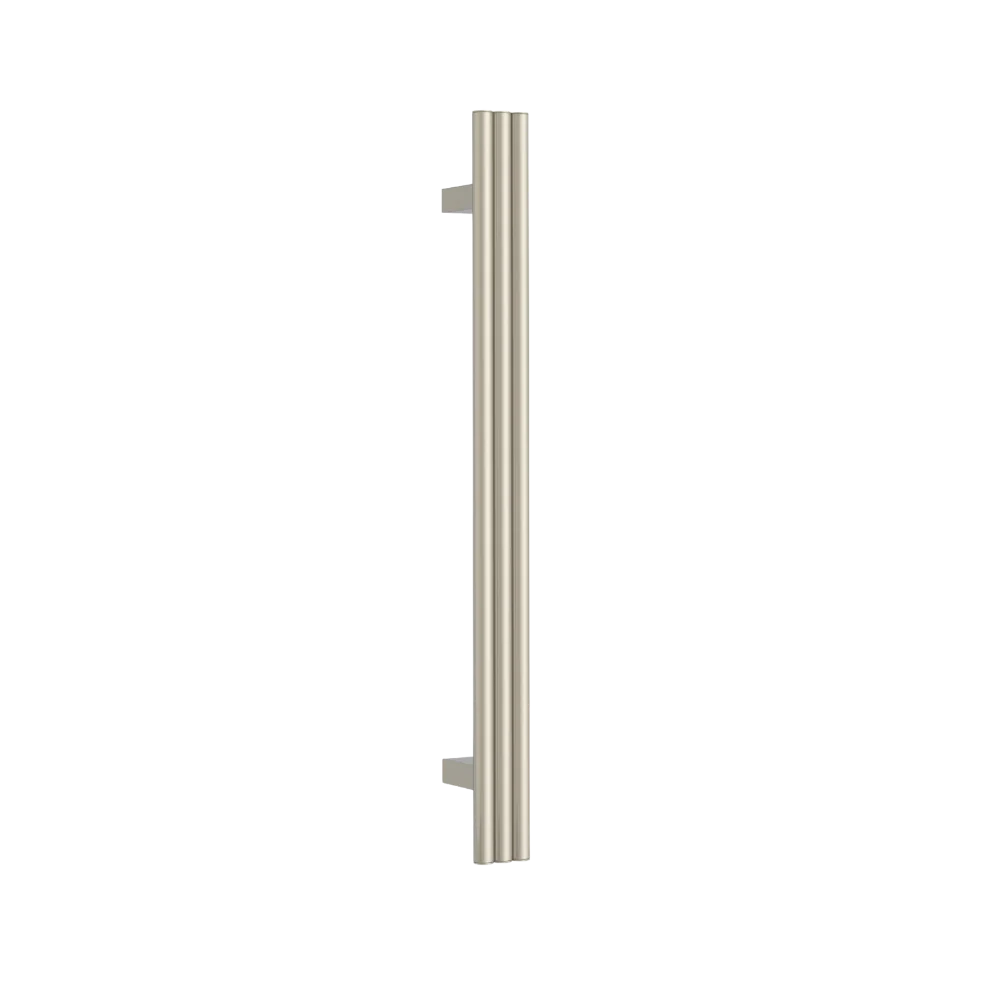 Thermogroup Brushed Nickel Triple Tube Vertical Single Heated Towel Rail - Image 3