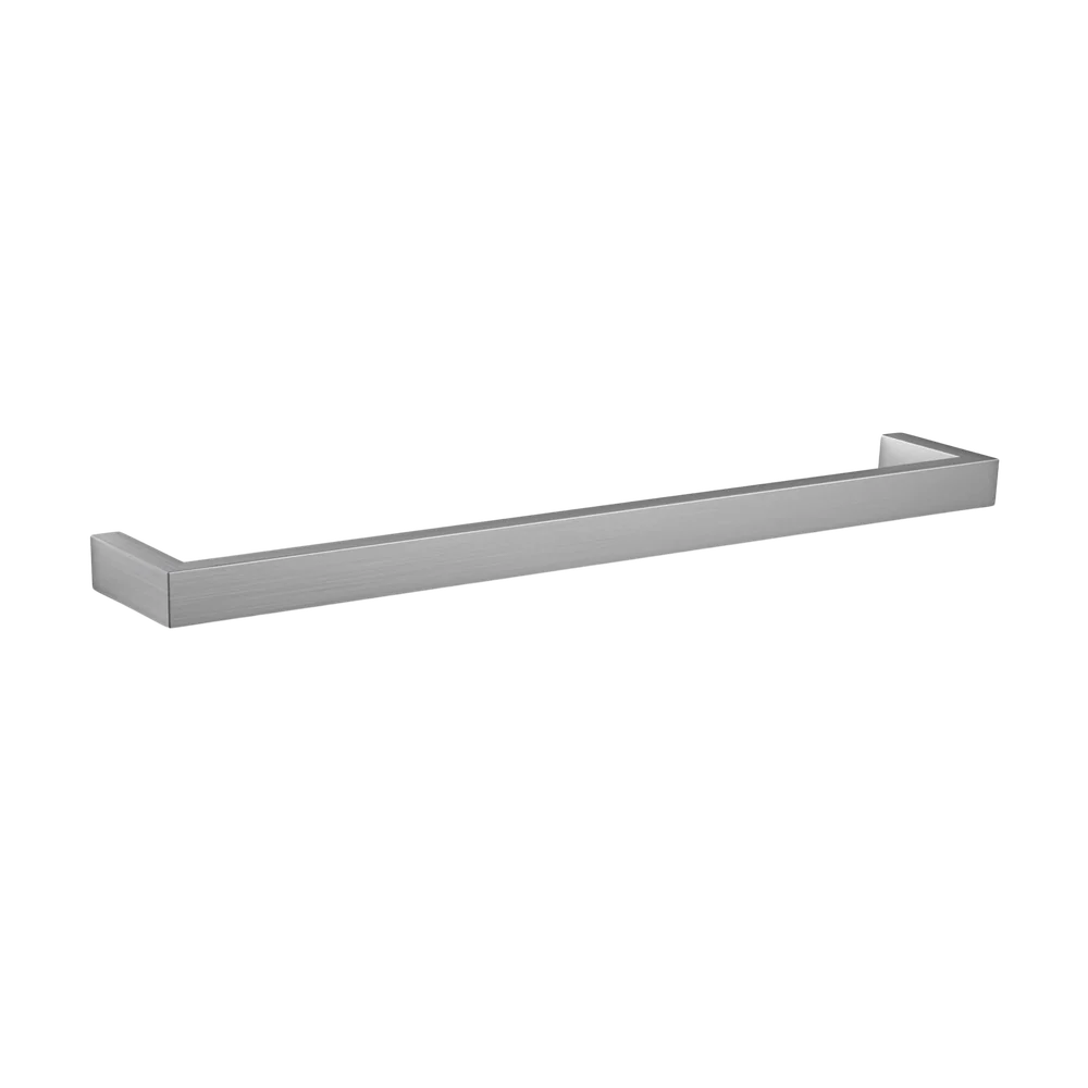 Thermogroup Brushed Square Single Bar Heated Towel Rail Brushed Stainless Steel - Image 3