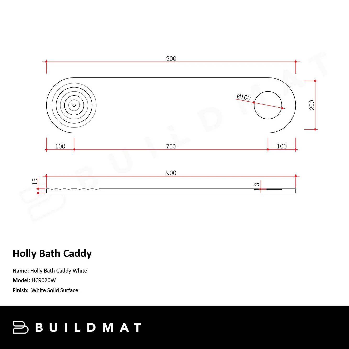 Thermogroup Holly Bath Caddy - Image 4
