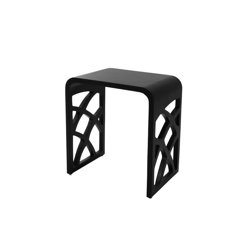 Thermogroup Ivy Shower Stool 400x270mm Black - Image 3