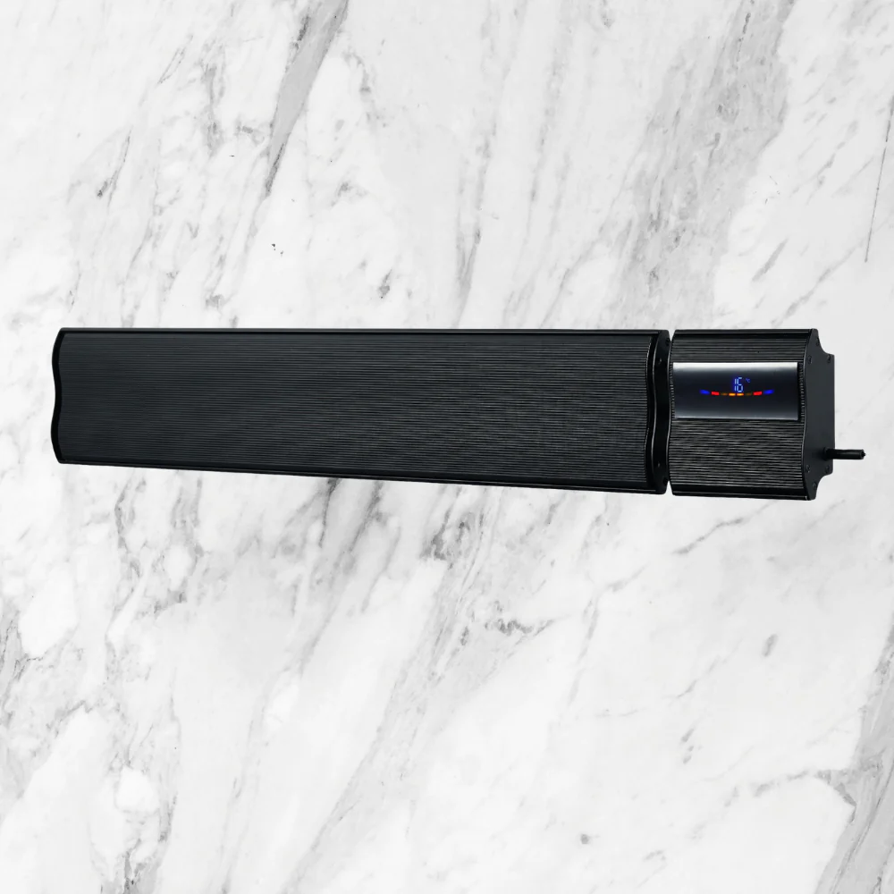 Thermogroup Lotus 1200W Long-Wave Outdoor Heater Black - Image 2