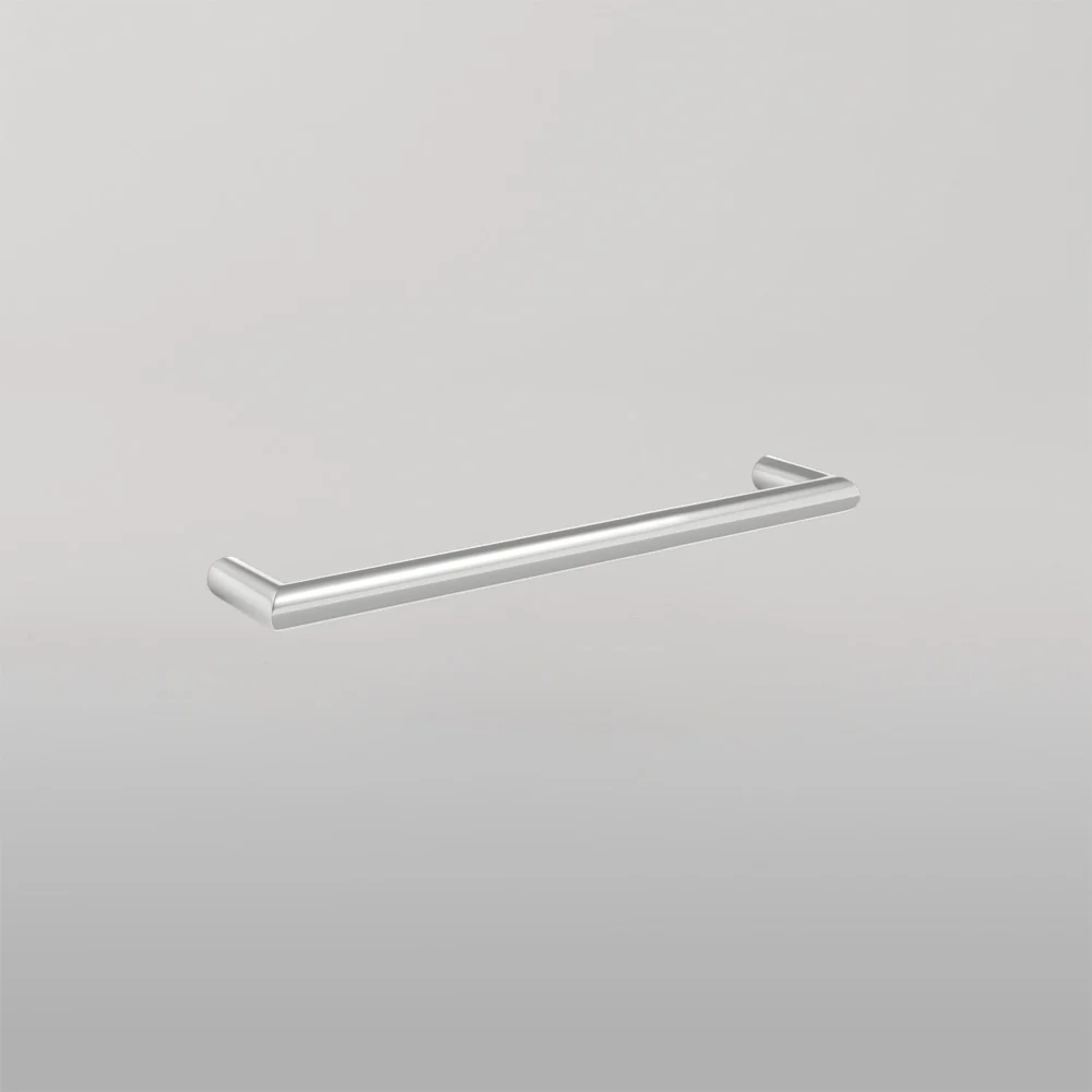 Thermogroup Round Single Bar Heated Towel Rail 450mm Polished Stainless Steel - Image 2