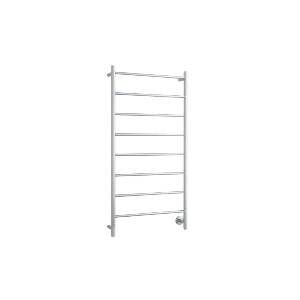 Thermogroup Spartan Eight Straight Round Ladder Heated Towel Rail Polished Stainless Steel - Image 3