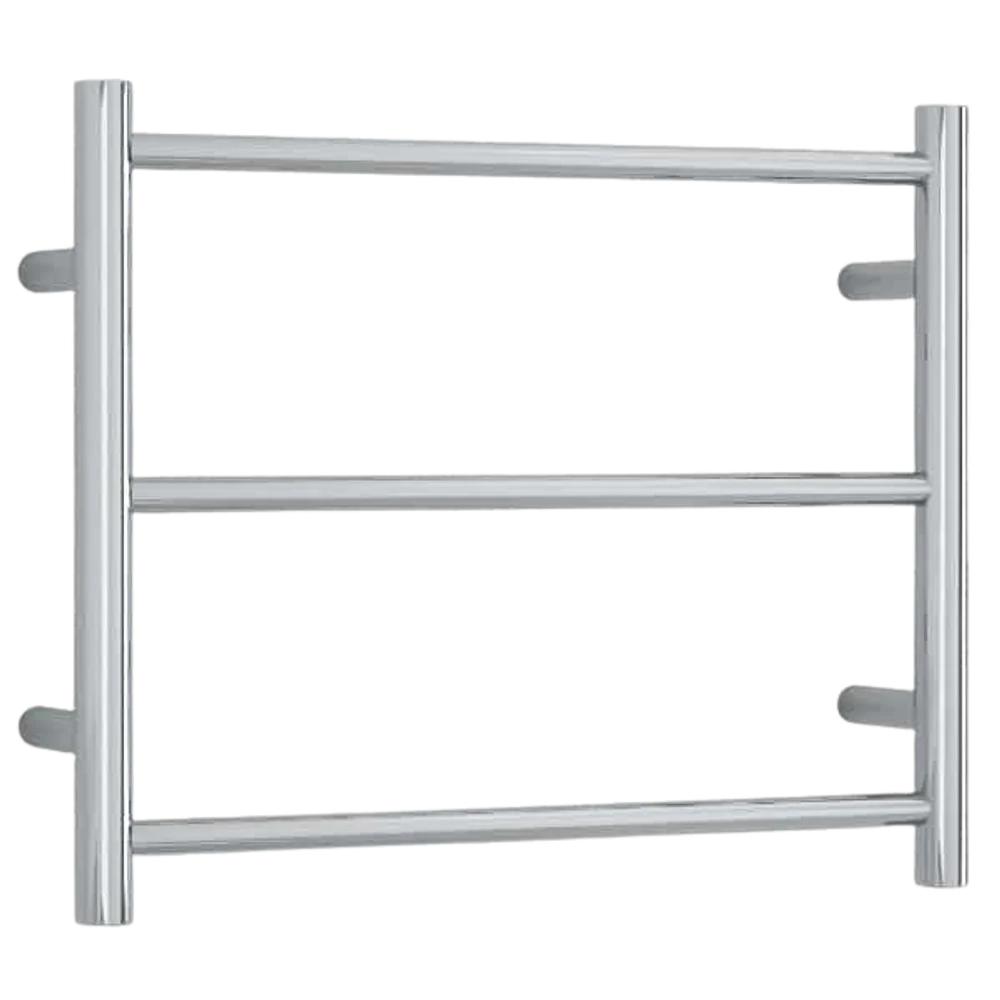 Thermogroup Straight Round Budget Heated Towel Rail Polished Stainless Steel - Image 3