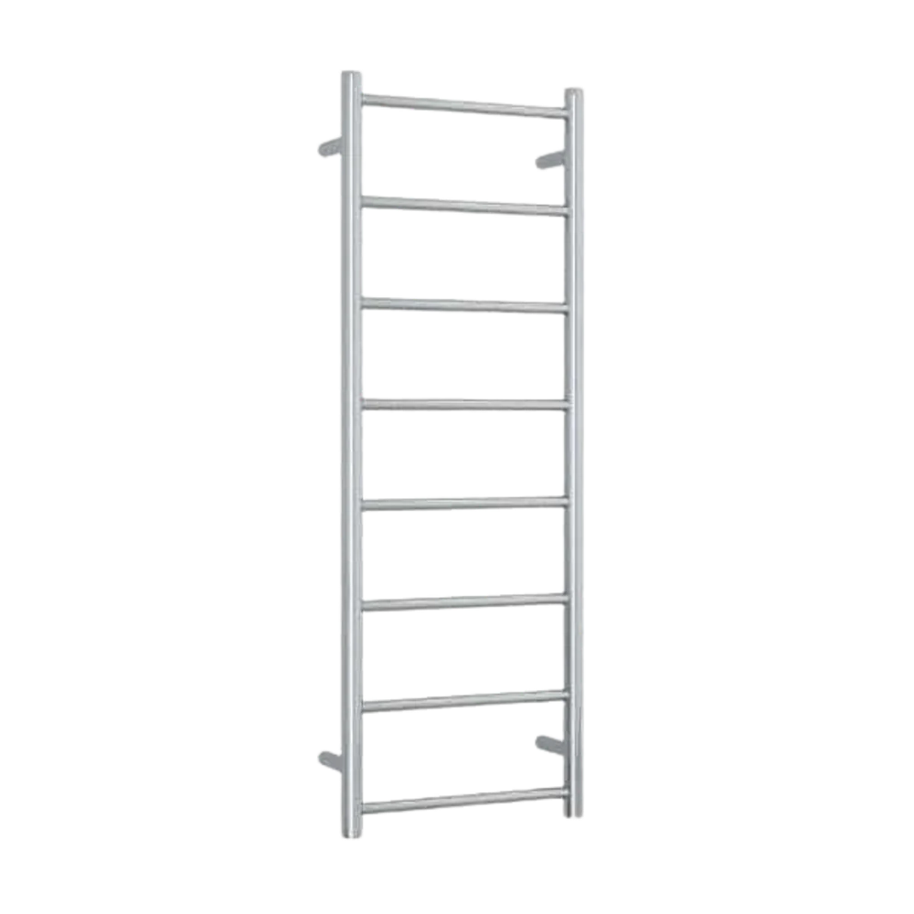 Thermogroup Straight Round Stainless Ladder Heated Towel Rail Polished Stainless Steel - Image 3