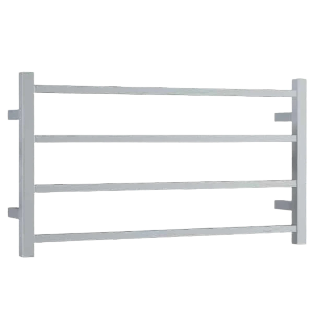 Thermogroup Straight Square Ladder Heated Towel Rail 800mm Polished Stainless Steel SS81M