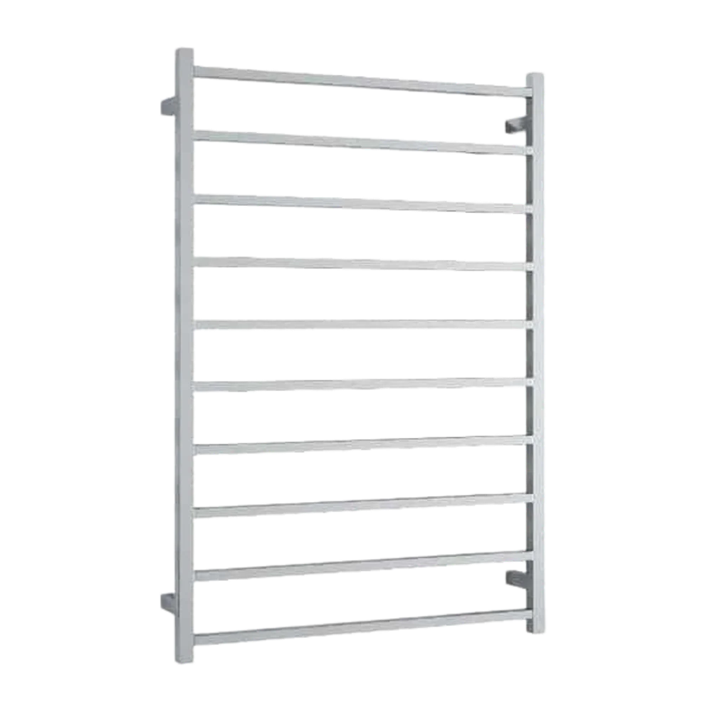Thermogroup Straight Square Ladder Heated Towel Rail 800mm Polished Stainless Steel SS88M