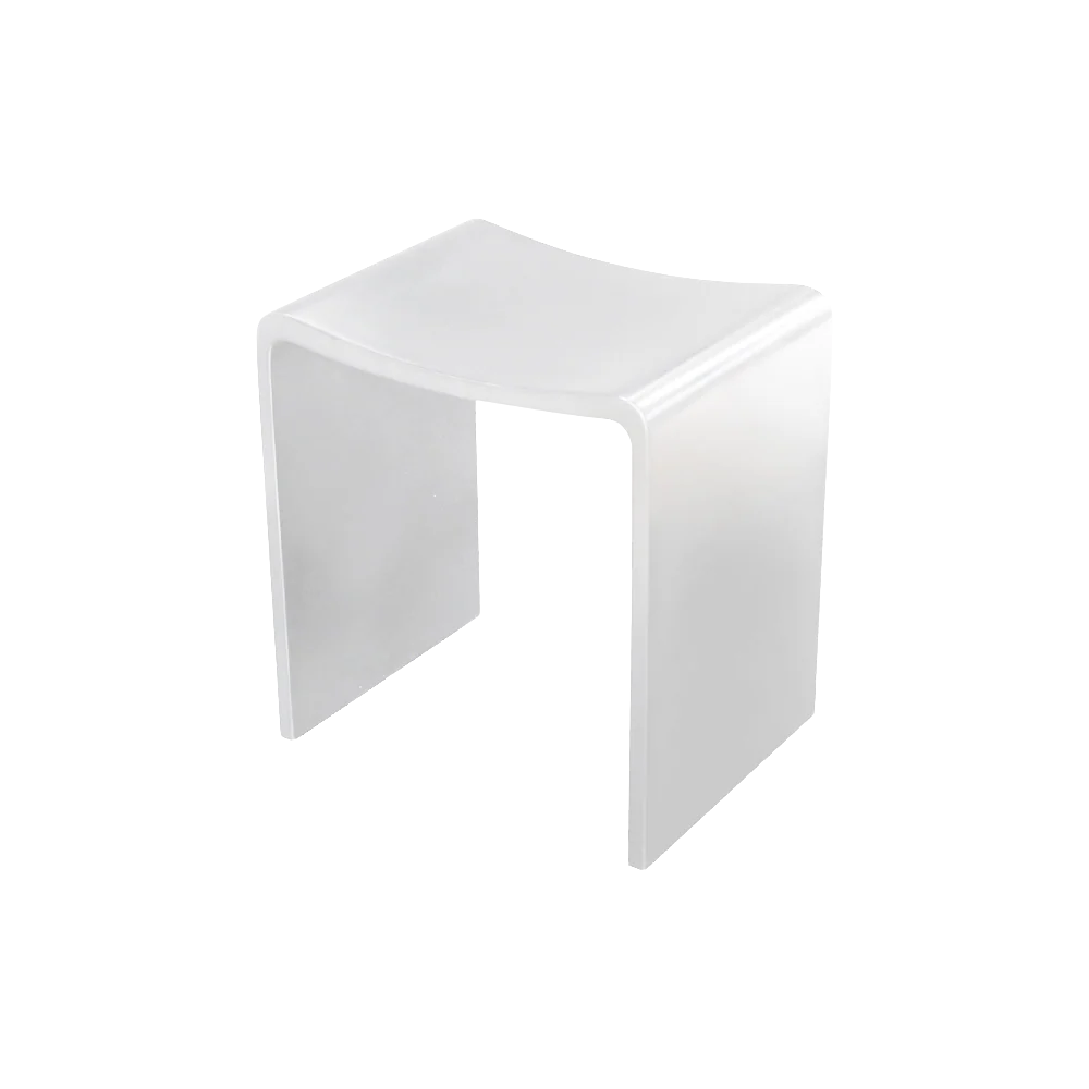 Thermogroup Willow Shower Stool 400x300mm White - Image 3