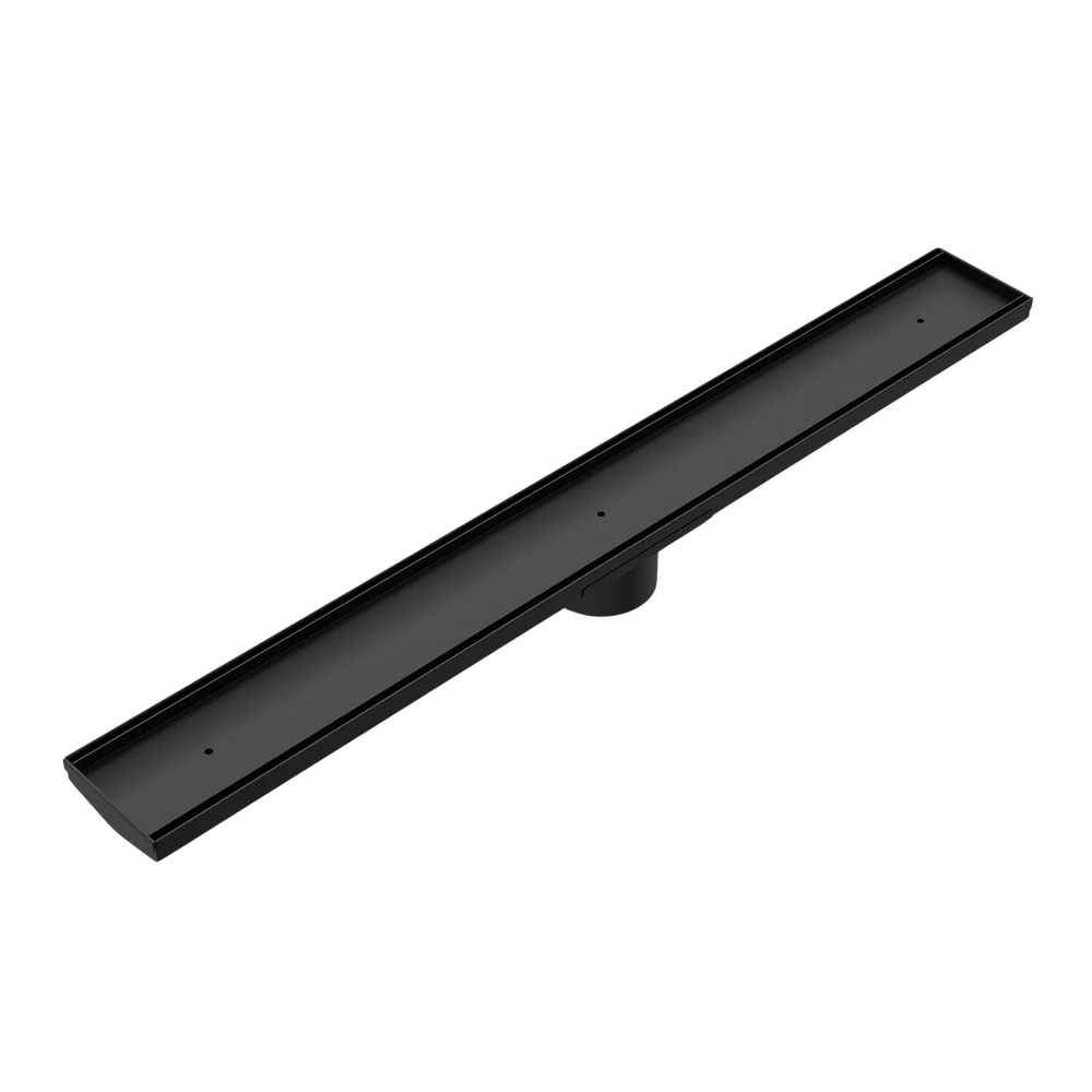 Nero Tile Insert V Channel 900x106mm Floor Grate 90mm Outlet Matte Black - Image 3