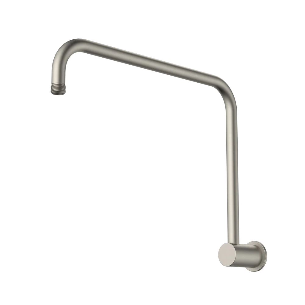 Caroma Urbane II 460mm Upswept Shower Arm Brushed Nickel - Image 3