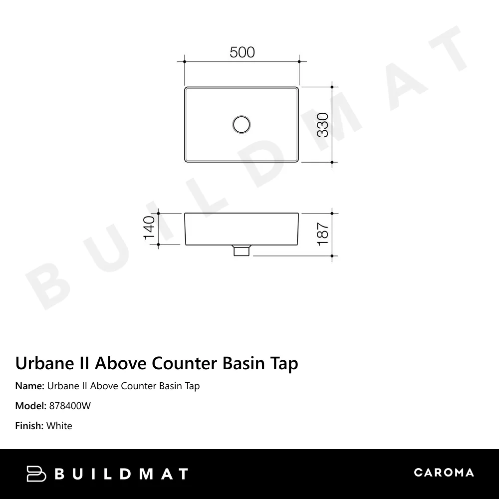 Caroma Urbane II Above Counter Basin - Image 4